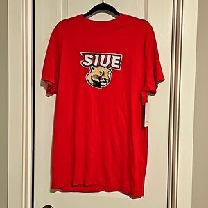 STN ILLINOIS LG 42/44 Red T Shirt Embroidered Logo NWT